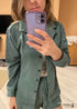 Hiloc Cotton Sleepwear Women Pajama Turn Down Collar Suits With Shorts Long Sleeve Pajamas For Sleep